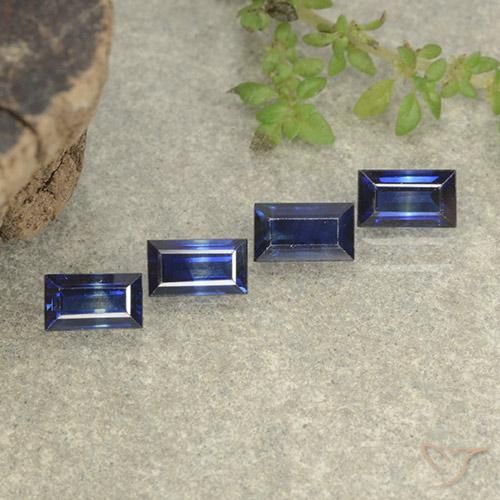 1.59ctw Naturel Bleu crépuscule Saphir, Baquette, VVS-VS