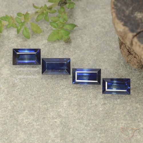 Shop natural 1.59ct Bleu crépuscule Saphir gems, Baquette, from Madagascar at GemSelect. In stock, global shipping!