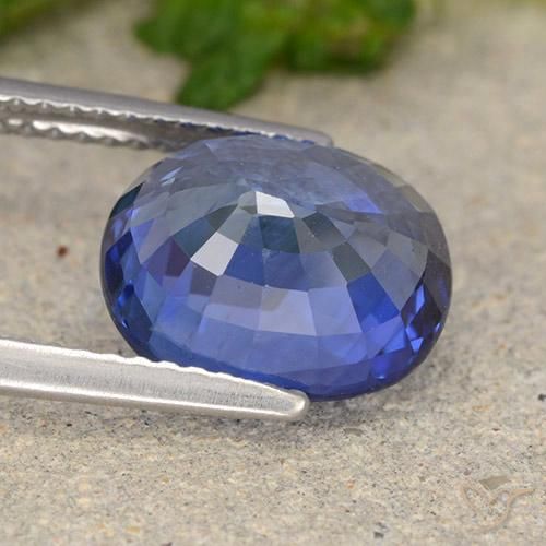 Saphir Bleu Barbeau naturelle ovale, 4.61 ct, VS