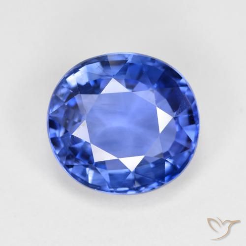 4.19ct Naturel Bleu foncé moyen Saphir, ovale, VVS-VS