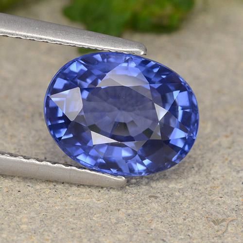 4.02ct Naturel Bleu Barbeau Saphir, ovale, VS