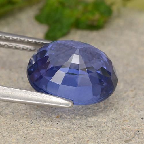 Saphir Bleu Barbeau naturelle ovale, 4.02 ct, VS