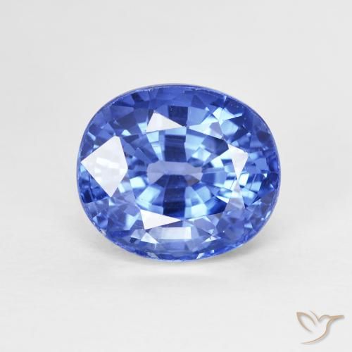 4.07ct Naturel Bleu marine moyen Saphir, ovale, VVS-VS