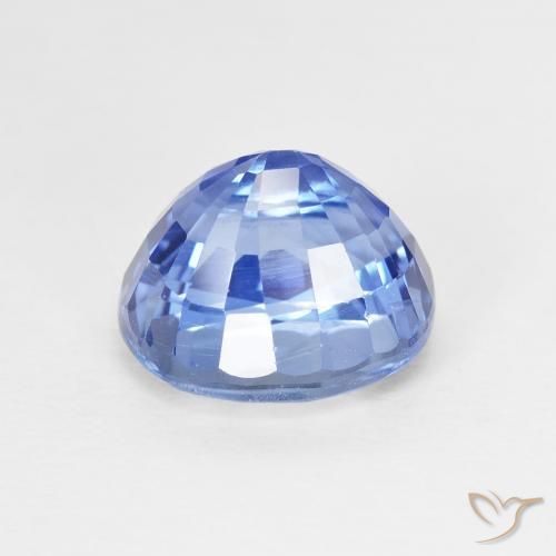 Saphir Bleu marine moyen naturelle ovale, 4.07 ct, VVS-VS