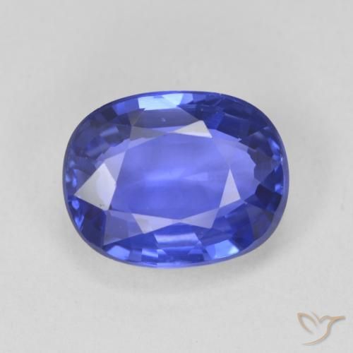 4.05ct Naturel Violet foncé Bleu Saphir, ovale, VVS-VS