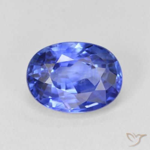 4.11ct Naturel Bleu bleuet léger Saphir, ovale, VS