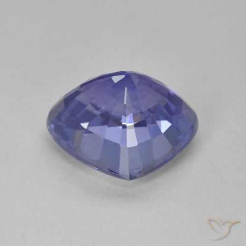 Saphir Violet foncé Bleu naturelle En forme de poire, 4.01 ct, VS