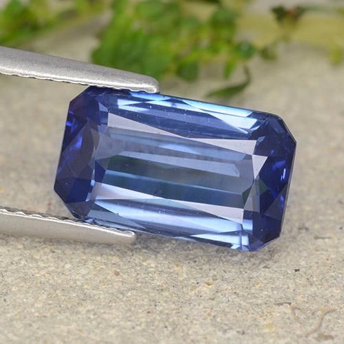 Saphir Bleu Barbeau naturelle Octogone / coupe Émeraude, 4.90 ct, VS
