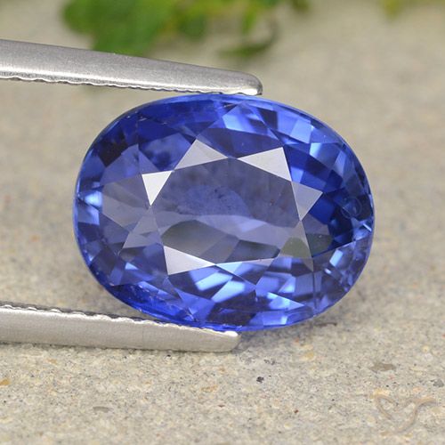 4.96ct Naturel Bleu Barbeau Saphir, ovale, VS