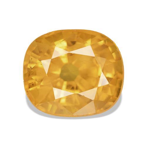 Saphir Doré foncé naturelle ovale, 6.85 ct, VS-SI