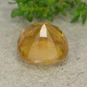 Saphir Orange moyen naturelle Coussin, 7.15 ct, VS-SI