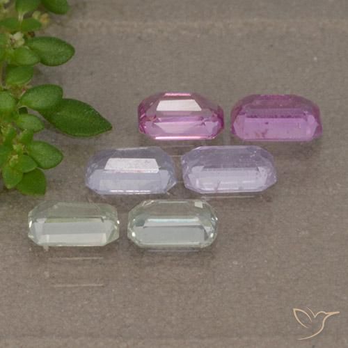 Shop natural 2.11ct Multicolore Saphir gems, Octogone / coupe Émeraude, from Tanzanie at GemSelect. In stock, global shipping!