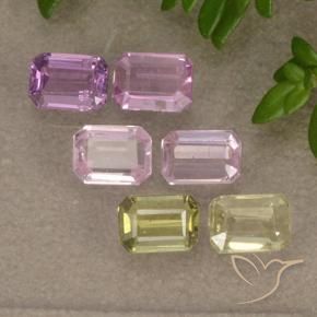 Shop natural 1.58ct Multicolore Saphir gems, Taille émeraude, from Tanzanie at GemSelect. In stock, global shipping!