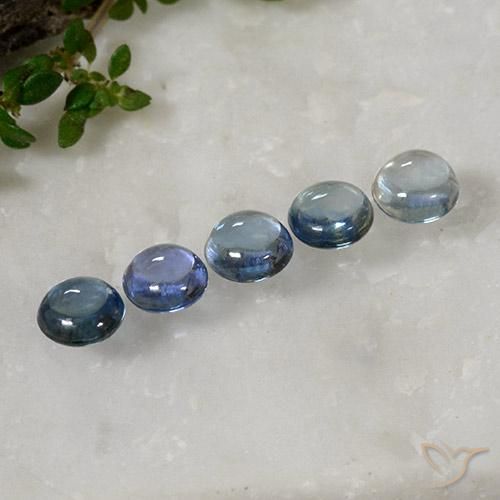 2.69ctw Naturel Bleu Saphir, Tour, Transparent