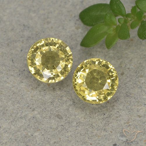 0.88ctw Naturel Jaune clair Saphir, Tour, VVS-VS