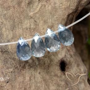 Shop natural 2.12ct Bleu clair Saphir gems, Briolette, from Madagascar at GemSelect. In stock, global shipping!