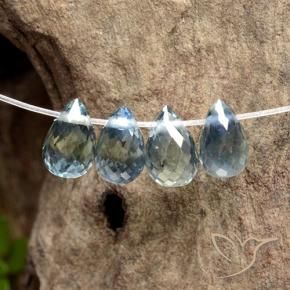 Shop natural 1.98ct Bleu clair Saphir gems, Briolette, from Madagascar at GemSelect. In stock, global shipping!