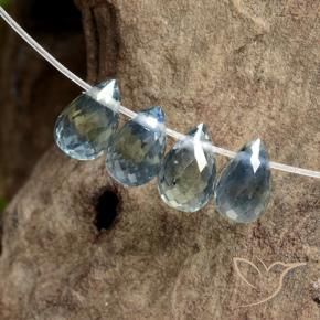 Shop natural 1.98ct Bleu clair Saphir gems, Briolette, from Madagascar at GemSelect. In stock, global shipping!