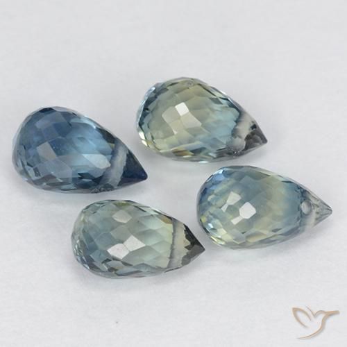 Shop natural 2.02ct Multicolore Saphir gems, Briolette, from Madagascar at GemSelect. In stock, global shipping!