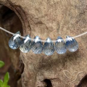 Shop natural 2.68ct Bleu clair Saphir gems, Briolette, from Madagascar at GemSelect. In stock, global shipping!