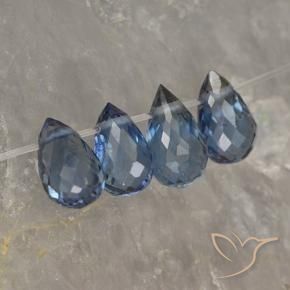 Shop natural 1.50ct Bleu marine Saphir gems, Briolette, from Madagascar at GemSelect. In stock, global shipping!