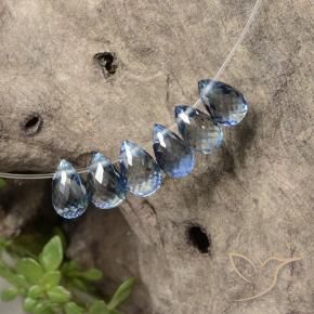 Shop natural 2.86ct Bleu clair Saphir gems, Briolette, from Madagascar at GemSelect. In stock, global shipping!
