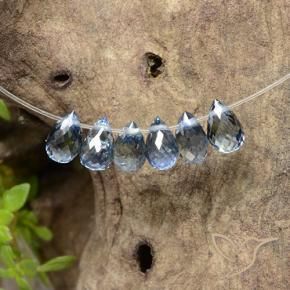 Shop natural 2.46ct Bleu clair Saphir gems, Briolette, from Madagascar at GemSelect. In stock, global shipping!