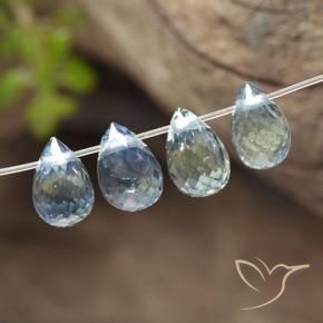Shop natural 2.21ct Bleu pastel Saphir gems, Briolette, from Madagascar at GemSelect. In stock, global shipping!