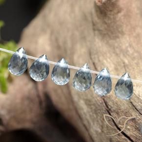 Shop natural 2.18ct Bleu clair Saphir gems, Briolette, from Madagascar at GemSelect. In stock, global shipping!
