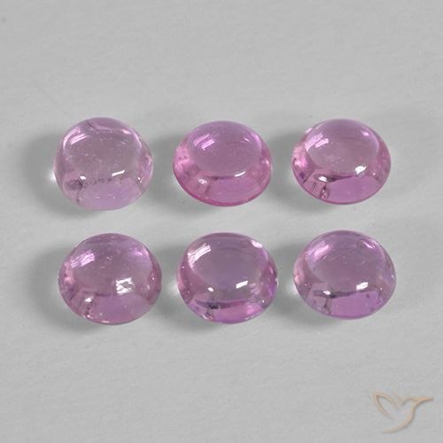 1.69ctw Naturel Rose pourpre royal léger Saphir, Tour, Transparent