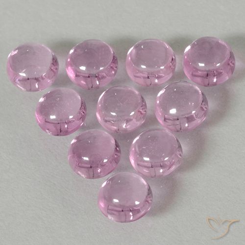 2.06ctw Naturel Rose très clair Saphir, Tour, Transparent