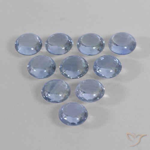 2.23ctw Naturel Bleu clair Saphir, Tour, Transparent