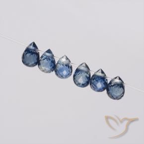 Shop natural 1.68ct Bleu marine Saphir gems, Briolette, from Madagascar at GemSelect. In stock, global shipping!