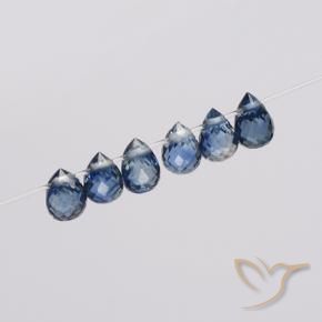 Shop natural 1.68ct Bleu marine Saphir gems, Briolette, from Madagascar at GemSelect. In stock, global shipping!