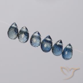 Shop natural 1.95ct Bleu marine Saphir gems, Briolette, from Madagascar at GemSelect. In stock, global shipping!