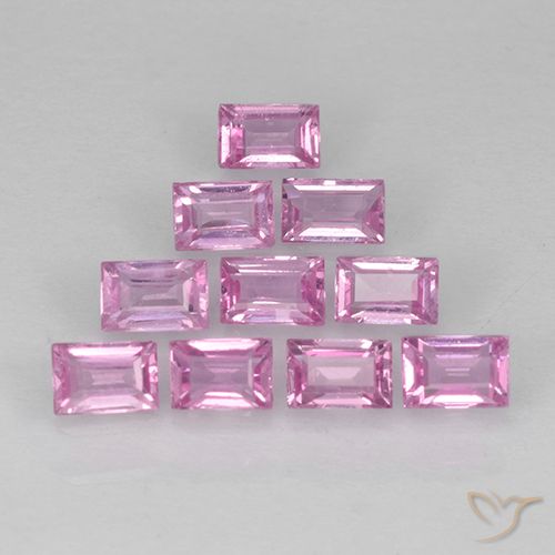 Shop natural 1.04ct Rose pourpre royal léger Saphir gems, Baquette, from Madagascar at GemSelect. In stock, global shipping!