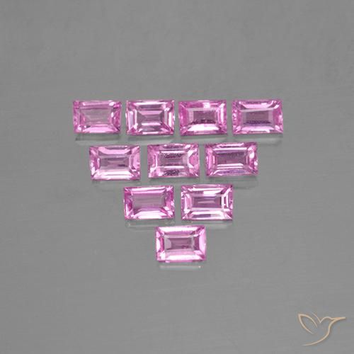 Shop natural 1.15ct Rose clair Saphir gems, Baquette, from Madagascar at GemSelect. In stock, global shipping!