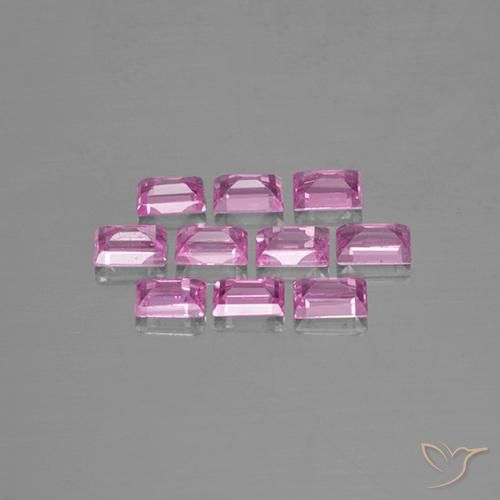 Shop natural 1.15ct Rose clair Saphir gems, Baquette, from Madagascar at GemSelect. In stock, global shipping!
