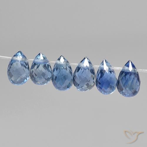 Shop natural 2.04ct Bleu clair Saphir gems, Briolette, from Madagascar at GemSelect. In stock, global shipping!