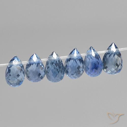 Shop natural 2.04ct Bleu clair Saphir gems, Briolette, from Madagascar at GemSelect. In stock, global shipping!