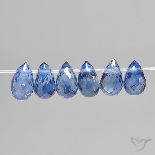 2.05ctw Naturel Bleu foncé Saphir, Briolette, VS