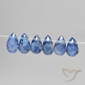 Shop natural 2.05ct Bleu foncé Saphir gems, Briolette, from Madagascar at GemSelect. In stock, global shipping!