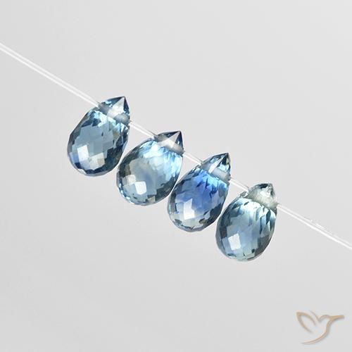 Shop natural 1.96ct Bleu Saphir gems, Briolette, from Madagascar at GemSelect. In stock, global shipping!
