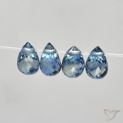 Shop natural 1.78ct Bleu Saphir gems, Briolette, from Madagascar at GemSelect. In stock, global shipping!