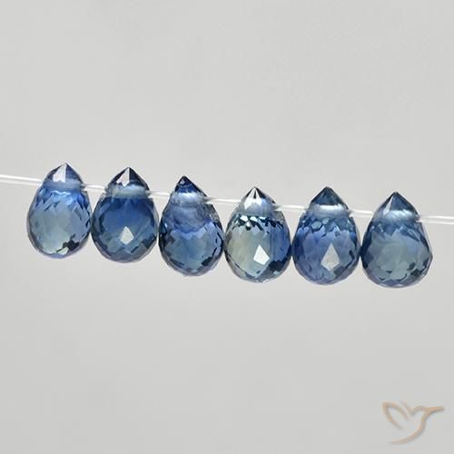Shop natural 2.20ct Bleu marine Saphir gems, Briolette, from Madagascar at GemSelect. In stock, global shipping!