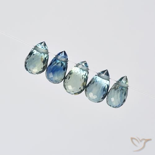 Shop natural 1.96ct Multicolore Saphir gems, Briolette, from Madagascar at GemSelect. In stock, global shipping!