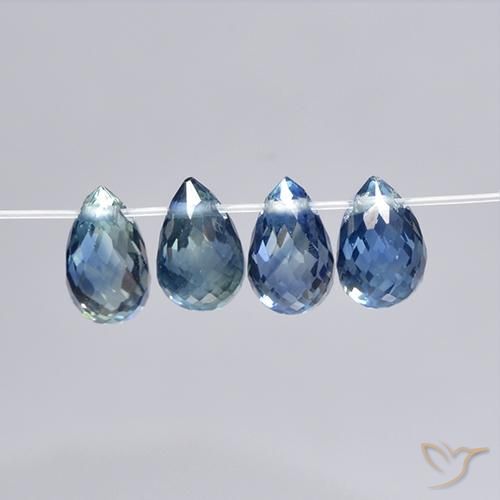 Shop natural 2.82ct Bleu foncé Saphir gems, Briolette, from Madagascar at GemSelect. In stock, global shipping!