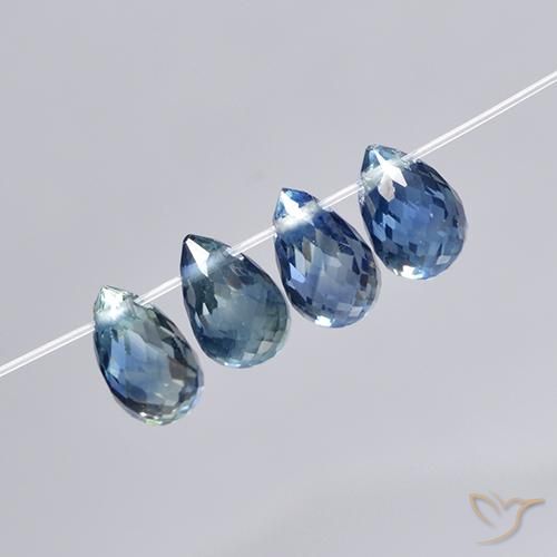 Shop natural 2.82ct Bleu foncé Saphir gems, Briolette, from Madagascar at GemSelect. In stock, global shipping!