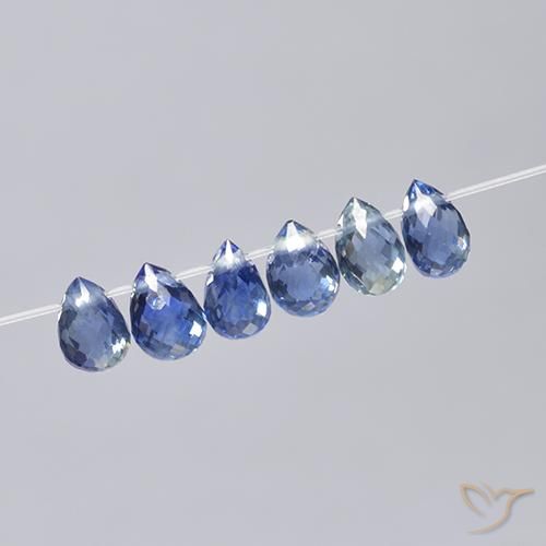 2.49ctw Naturel Bleu marine Saphir, Briolette, VS