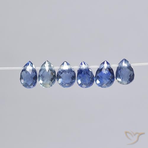 Shop natural 2.49ct Bleu marine Saphir gems, Briolette, from Madagascar at GemSelect. In stock, global shipping!